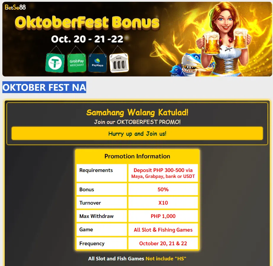 betso88 info oktoberfest bonus